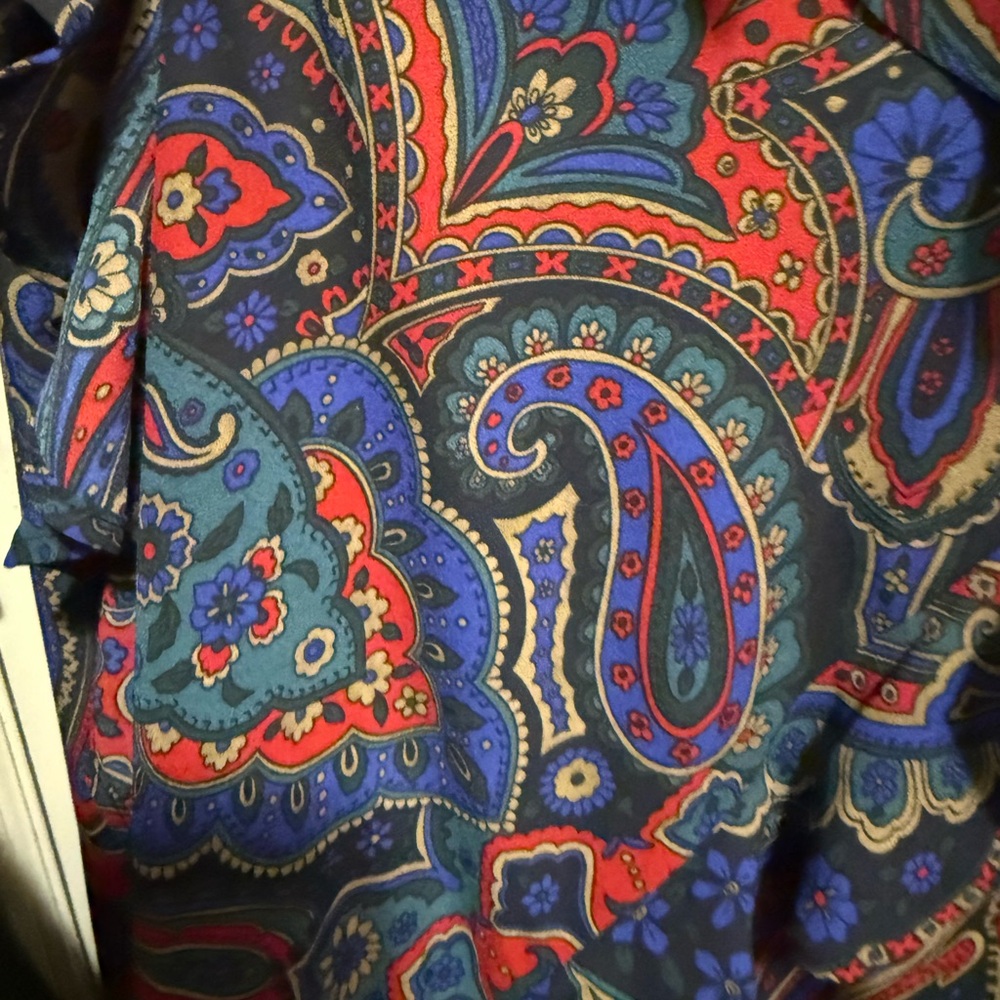 Lauren Ralph Lauren Multicolor Paisley Georgette Dress - Picture 3 of 3